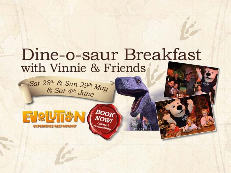 Dinosaur Breakfast at Evolutions Experience Restaurant